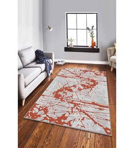 Tarçın Vintage Kaymaz Tabanlı Makinede Yıkanabilir Halı EF06 - 100 x 160 cm