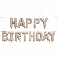 Happy Birthday Folyo Banner Pudra