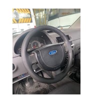 DİKİŞLİ DİREKSİYON KILIFI KARBON DERİ SİYAH DİKİŞLİ FORD CONNECT İÇİN