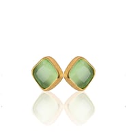 Kadir Jewellery 22 Ayar Altın Kaplama Kadın Minimal Küpe -El İşçiliği Ve Hipoalerjenik Küpe
