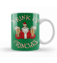 Drink Up Grinches Distressed Funny Christmas Kupa Bardak Porselen