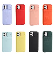 İphone 11 Kamera Korumalı Sürgülü Silikon Kılıf (Kırmızı)