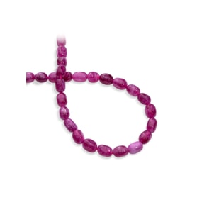 Sıkma Doğal Taş Kırmızı Tımbıl 11x8mm Kesim Dizi