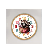 bilge Tasarım Çocuk odası Duvar Saati 30 x 30 CM (Karışık)