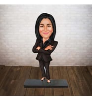 KİŞİYE ÖZEL KARİKATÜR iş kadını 7 BİBLOSU