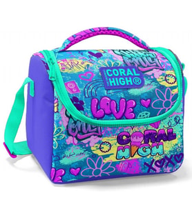 Coral High Kız Çocuk Lavanta Grafiti Okul Beslenme Çantası - Thermo Yalıtımlı