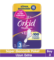 Orkid Platinum Uzun Ekstra Süper Ekonomik Paket 16 Adet