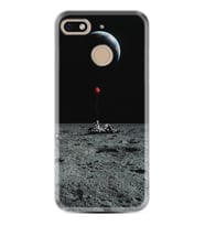 General Mobile GM8 Go GM9 GM20 Pro Plus Kılıf Desemli Silikon Astronoot Red Baloon 1608