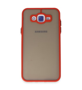 Galaxy J7 Kılıf Montreal Silikon Kapak - Kırmızı