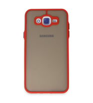 Galaxy J7 Kılıf Montreal Silikon Kapak - Kırmızı