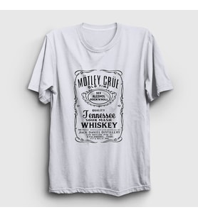 Presmono Unisex Beyaz Whiskey Mötley Crüe T-Shirt 167531tt (Beyaz)