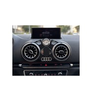 Audi A3 Uyumlu Telefon Tutucu Menfez uyumlu ve Araç Saati, Mıknatıslı Manyetik Araba Telefon Tutacağı, Vantuzsuz Katlanabilir Oto Aksesuar