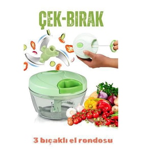 TransForMacion İpli El Rondosu Çek Bırak El Rondosu 3 Bıçaklı 8x12 CM 720949