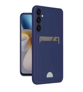 Samsung Galaxy A25 5g Kılıf Kelvin Kartvizitli Silikon - Lacivert