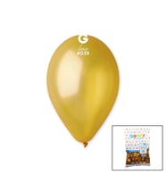 GM-110-39 METALİK - ALTIN BALON 11&amp;apos;&amp;apos; - 28CM - 100 PARÇA (5680)