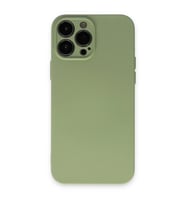 iPhone 13 Pro Kılıf Nano İçi Kadife Silikon - Yeşil