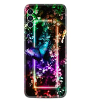 Reeder S19 Max Pro S Kılıf Silikon Desen Özel Seri Butterfly Neon 1684