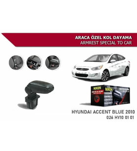 Hyundai Accent Blue Araca Özel Kol Dayama Kolçak 2010+ Sonrası Niken (Siyah)