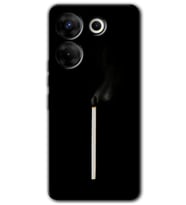 Tecno Camon 20 Pro 4G Kılıf HD Desen Baskılı Kılıf - Sönmüş Kibrit