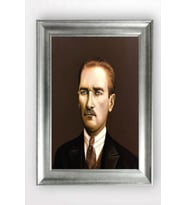 Gümüş Çerçeveli Atatürk Tablo cv939