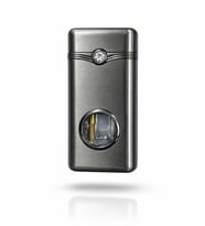 Premium Tasarım Şeffaf Çerçeveli Lüks Taş Detaylı Metal Çakmak-Özel Çakmak Kutusu