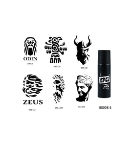 Mitolojik İnançlar Spray Tattoo Geçici Sprey Dövme Seti