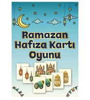 Ramazan Hafıza Kartı Oyunu – Çocuklar İçin Eğitici Eşleştirme Oyunu, 40 Adet Kart