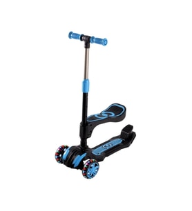 Combo 3-7 Yaş Led Işıklı 3 Tekerlek Oturaklı Yükseklik Ayarlı Katlanabilir Çocuk Scooter