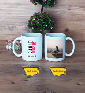 Halaya Hediye Kupa Bardak Beyaz Fotoğraflı Anneler Günü Doğum Günü Hediyesi