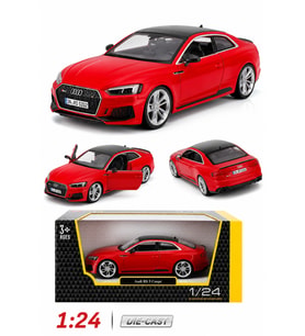 Audi RS 5 Coupé 1:24 Ölçek Kırmızı Diecast Metal Model Araba