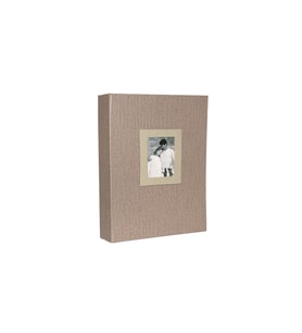 GünTech 13x18 200 Lük Koton Pencereli Fotoğraf Albümü Vizon