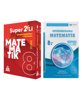 Örnek Akademi 8. Sınıf Süper İkili Matematik Seti ve Antrenmanlarla Matematik Seti 2 Kitap