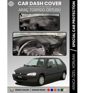 PEUGEOT 106 (1991-2003) Torpido Örtüsü Ön Göğüs Torpido Koruma Birebir Uyum Kaymaz Özel Kesim