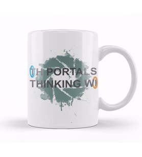 Portals Thinking With Portals Kupa Bardak Porselen