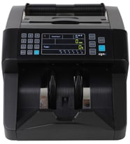 Sc8000 Para Sayma Makinesi – TL Karışık, Dolar & Euro Adet Sayımı - Müşteri Ekranı (Siyah)