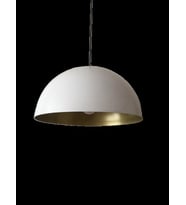 MYLİGHTS    retro rustik mat beyaz ici gold    metal sarkıt avize 40 cm (Siyah)