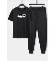 Unisex Ken Kaneki Baskılı 2'li Eşofman Takımı (Siyah)