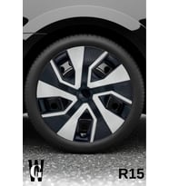 Alfa Romeo Brera 15 İnç Jant Kapağı (4 ADET) Siyah Gri C113