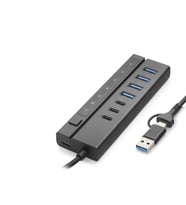 Usb Type-C 3.2 Gen1 Hub Anahtarlı 8 Port 5 Gbps Siyah HDX7062