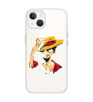 Iphone 14 PLUS Uyumlu One Piece Luffy Tasarımlı Şeffaf Telefon Kılıfı