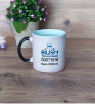 Bilişim Teknolojileri Öğretmeni Kupa Bardak Sihirli Fotoğraflı Öğretmenler Günü Hediyesi