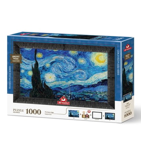 Art Puzzle Yıldızlı Gece 1000 Parça Çerçeveli Puzzle