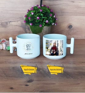 Doğum Günü Hediyesi Kupa Bardak T Fotoğraflı Arkadaşa Sevgiliye Erkek Kardeşe Hediye