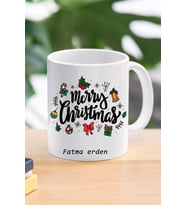 merry christmas özel tasarım kupa bardak