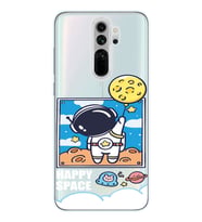 Redmi Note 8 Pro Uyumlu Astronot Desenli Şeffaf Telefon Kılıfı