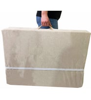 Katlanır Yatak Yer Yatağı Sünger Yatak Tek Kişilik 80x180 KREM KIRÇILLI