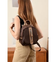 Kadın Orta Boy Ayarlanabilir Askılı Şık Lakost Sırt Çantası Shopper (STD)