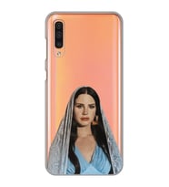 Samsung Galaxy A70 Uyumlu Lana Del Rey Tasarımlı Şeffaf Telefon Kılıfı