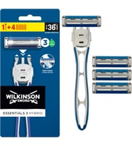 Lexroo Wilkinson Essentials 3 Hybrid Erkek Tıraş Bıçağıi Sapı 4 Yedek Kartuş