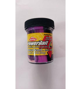 BERKLEY Powerbait Alabalık Hamur Yemi (Sarımsak Aromalı ve Solucanlı - Mor / Siyah Renkli ) - 1522045